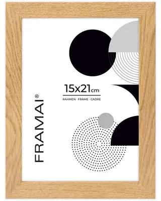 Produktbild von FRAMAI Bilderrahmen 15x21 cm MDF Eichen-Optik