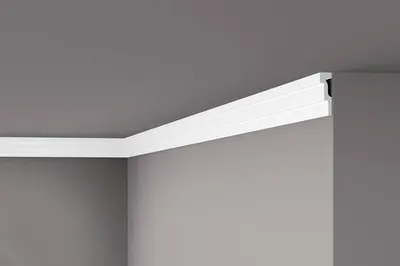 Immagine prodotto di Cornice a soffitto NMC M2 NOMASTYL Noel Marquet Battiscopa decorativo Battiscopa decorativo moderno colore bianco 2 m