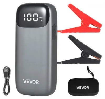 Zdjęcie produktu dla Vevor Power Bank Rozruchowy 6000A 26800Mah Latarka Led Szybkie Ładowanie
