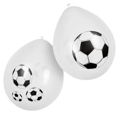 Obrázok produktu pre balóny futbal 6 kusov čierna/biela