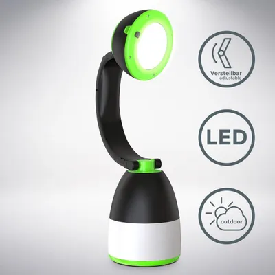 Produktbild von LED Campingleuchte 3 in 1 Outdoorlampe Taschenlampe batteriebetrieb klappbar