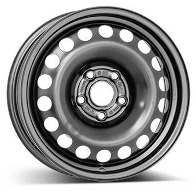 Productafbeelding van 15-inch stalen velg ALCAR, 15" x 6", 5x105 steek, ET37, 56,50 mm naafdgat, zwarte velg