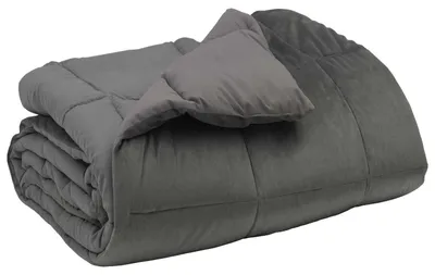 Produktbild von Eleganten-Stil Winterbettdecke 1 pcs - CLORIS - moderne Design - Gepolstert Hellgrau 220x240 cm Mikrofaser - Bettwäschen - Möbel26