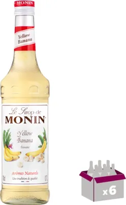 Image de Lot de 6 Sirop Monin - Banane jaune - 70cL