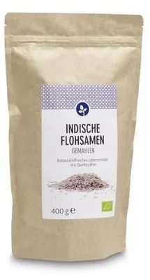 Zdjęcie produktu dla Indyjskie nasiona psyllium mielone organiczne 400 g