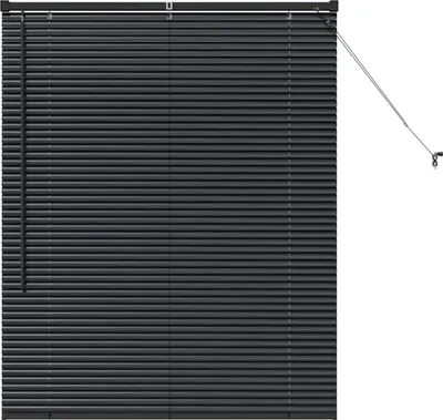 Zdjęcie produktu dla Żaluzje listwowe vidaXL, czarne, 130 x 105 cm, aluminium