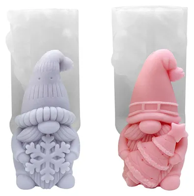 Produktbild von Silikonformen, Gießformen, Gips-Weihnachtswichtel/Zwerge zum Gießen von Dekorationen