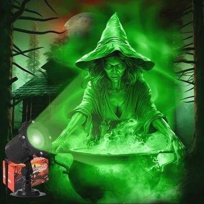 Productafbeelding van Halloween Decoratieverlichting voor Binnen en Buiten met Projector en LED-Landschapslamp
