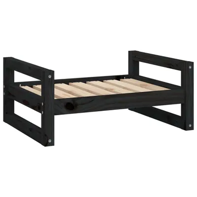 Obrázok produktu pre vidaXL Pelech pre psov čierny 65,5x50,5x28 cm Borovicový masív