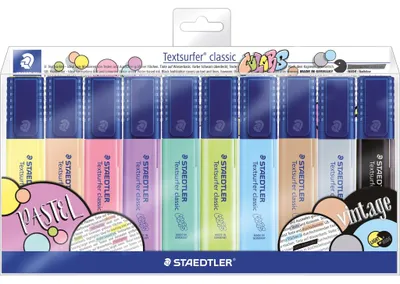 Produktbild von STAEDTLER Textmarker Textsurfer classic pastel 10er-Set retail
