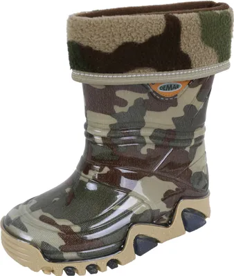Produktbild von Gefütterte Regenstiefel Gummistiefel Militärmuster DEMAR 20-21 EU