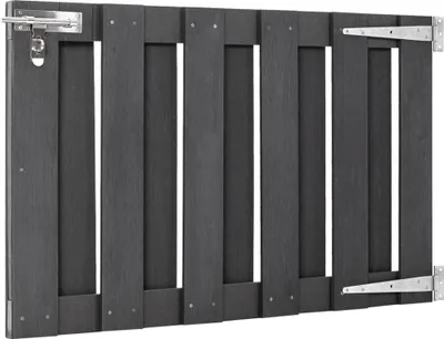 Produktbild von vidaXL Gartentor WPC 100 x 60 cm Grau