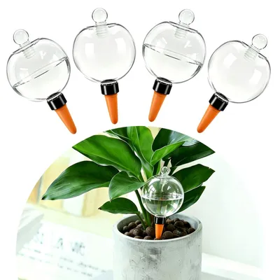 Obrázek produktu pro Sada 4 automatických zavlažovacích koulí pro pokojové rostliny, objem 500 ml