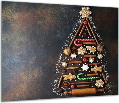Produktbild von Herdabdeckplatten Glaskeramikkochfeld-Abdeckung Spritzschutz Glas 60x52cm Ferien
