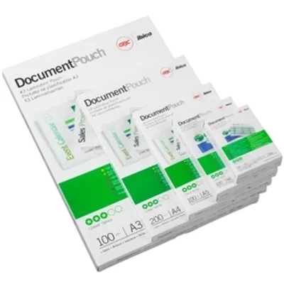 Produktbild von GBC Pouches A5, 21,8 cm, 15,4 cm, 0,15 mm (0.00591"), A5