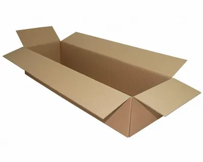 Produktbild von 1x Faltkarton  800x250x150mm 1-wellig Dickwelle braun