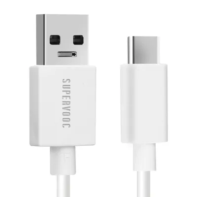 Immagine prodotto di Cavo da USB a USB-C originale Oppo SuperVOOC 65W, 1 m - Bianco