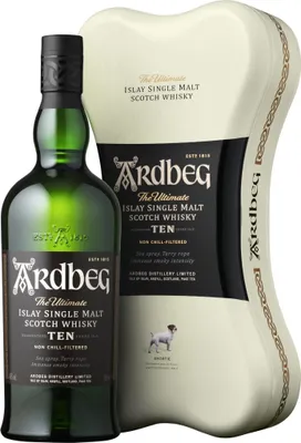 Produktbild von Ardbeg 10 Years Ardbone + Box 700ml 46% Vol.