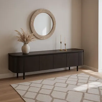 Productafbeelding van Livingfurn Tv-meubel Tobago Eikenfineer 210cm