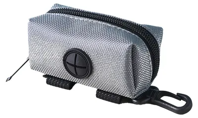 Produktbild von Hundekotbeutelhalter, vielseitig einsetzbar, großes Fassungsvermögen, leichter, tragbarer Haustierkotspender für Outdoor-Reisen, Spaziergänge, Grau