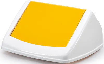 Produktbild von Schwingdeckel Durabin Flip Lid Square 40 gelb Packung mit 10 Stück