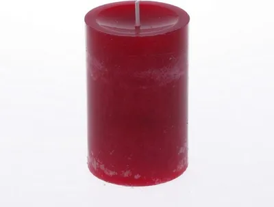 Produktbild von Stumpenkerze - tiefrot - 9 x 6 cm - 9643