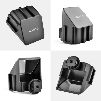Produktbild von Andoer Universal Camera Selfie Vlog flip -up Mirror -Bildschirm mit 3 kalten Schuhhalterungen zur Installation von Mikrofon -LED -LED -Licht -Kompatiblen A6000/A6300/A6500/A72 -Serie/A73 -Serie Z6/Z7 MI