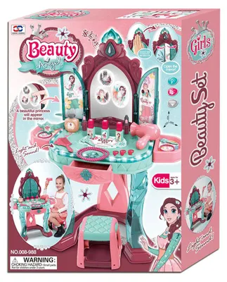 Produktbild von Lobbes Schminktisch magischer Spiegel Prinzessin Spielzeug mit Zubehör