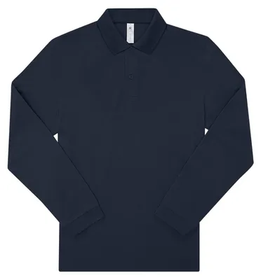 Immagine prodotto di B&C - Polo "My Polo 180" da uomo a maniche lunghe FK2867 (S) (blu navy)