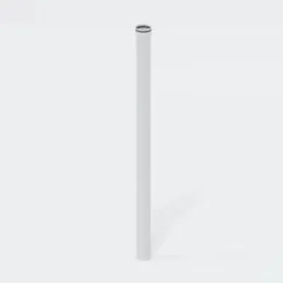 Produktbild von POLOPLAST Rohr, POLO-KAL 3S, mit Steckmuffe, DN125, 125x2000mm, PP-MD, weiß, Stange mit 2m, 1 Stk.
