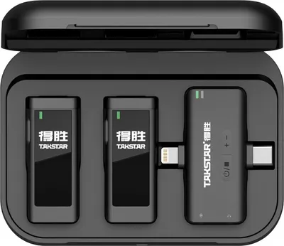 Zdjęcie produktu dla Takstar V4 Dual Wireless Video Microphone Mikrofon do smartfona