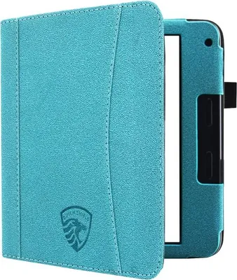 Image de Dutch Shield - Luxe strap Case Housse pour Kobo Libra 2 Ebook - Housse à rabat Ereader Housse de protection bleu, vert