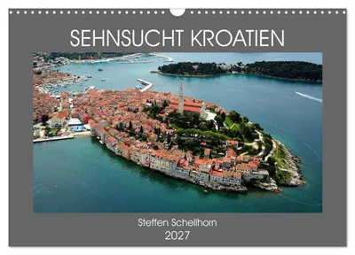 Produktbild von SEHNSUCHT KROATIEN (Wandkalender 2027 DIN A3 quer), CALVENDO Monatskalender