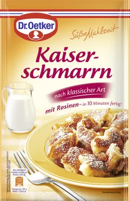 Produktbild von Dr. Oetker - Süsse Mahlzeit - Kaiserschmarrn nach klassischer Art mit Rosinen - 165g