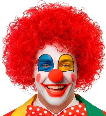 Produktbild von Rote Clown Perücke Afro Lockenperücke rot