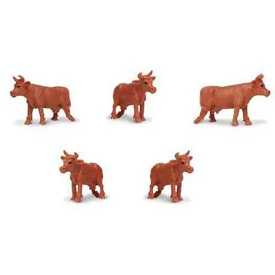 Produktbild von Safari - 348522 - Good Luck Minis, Jersey Kühe, 5 Stück, BPA-frei, ca: 2 - 2,5cm