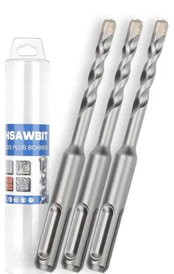 Produktbild von Bohrerset SDS Plus, 3-teilig, 6 mm x 110 mm, für Beton und Mauerwerk