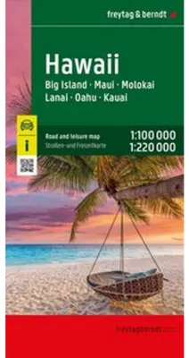 Produktbild von Hawaii, Straßen- und Freizeitkarte 1:100.000 / 1:220.000, freytag & berndt