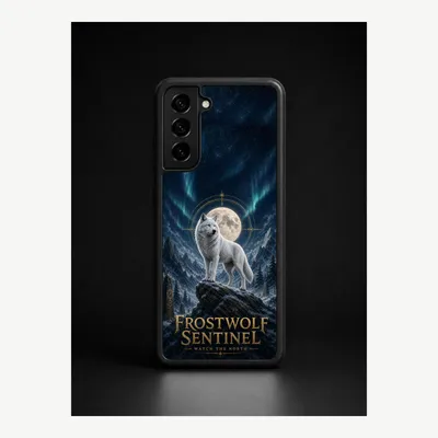 Produktbild von Samsung S21 Plus Hülle Handyhülle Schutzhülle Case mit Frostwolf Motiv – LUNØIR ©