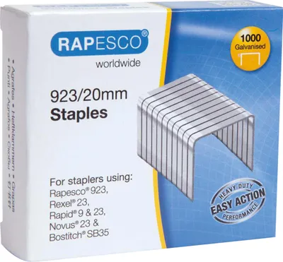 Produktbild von RAPESCO Heftklammern 1241 923/20mm verzinkt