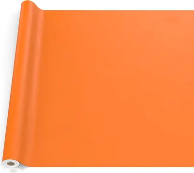 Produktbild von Tischdecke Textil-Optik UNI Orange 2000x140cm Schnittkante Wachstuch abwaschbar