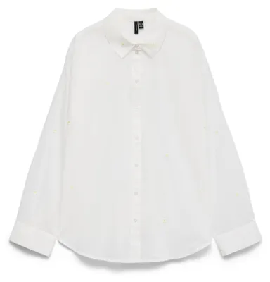 Productafbeelding van Vero Moda 10324629_4_1276572_63, Overhemden, Dames, Wit, XL, 1 stuk, Maximale krimp: 5%; Wassen met soortgelijke kleuren; Niet uitwringen, aan de lijn drogen