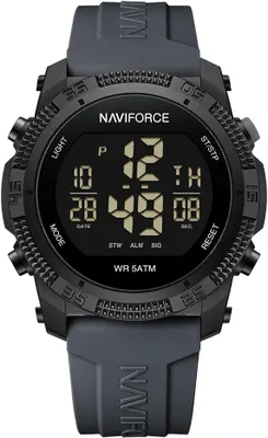Imagen del producto de Reloj deportivo impermeable para hombre, reloj digital con cronómetro y alarma, correa de caucho, reloj de pulsera digital para mujer con retroiluminación EL