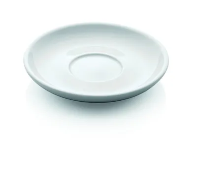Produktbild von Doppiountertasse Italia Ø 12,5 cm weiß, Porzellan, Doppelter Espresso Untertasse