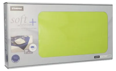 Produktbild von Papstar 84917, Quadratisch, Limette, Synthetisch, Tischdecke, 800 mm, 44,8 g
