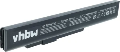Produktbild von vhbw Akku kompatibel mit Medion MD97888, MD97886, MD97874, MD97768, MD98383, MD98109, MD97958, MD97889, MD97744 Notebook (4400 mAh, 10,8 V, Li-Ion)