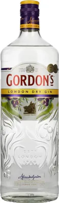 Produktbild von Gordon's London Dry Gin, mit Zitrusfrische, 37,5% vol, 1000 ml Einzelflasche
