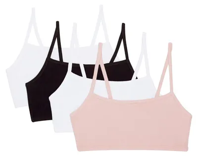 Immagine prodotto di Reggiseno a bretelle sottili in cotone da donna, confezione , reggiseno sportivo