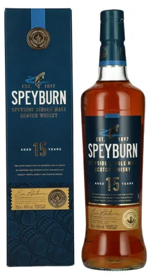 Image de Speyburn 15 Years Old Speyside Single Malt Scotch Whisky 40% Vol. 0,7l en boîte cadeau
