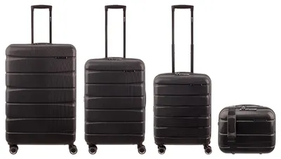 Produktbild von Franky ABS13 76/66/55er + BC Trolley 4er SET Dehnfalte Hartschale black